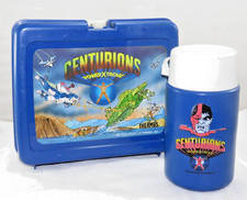 Vintage 1986 Ruby Spears Inc "Centurions PowerXTreme" Plastic Lunchbox & Thermos