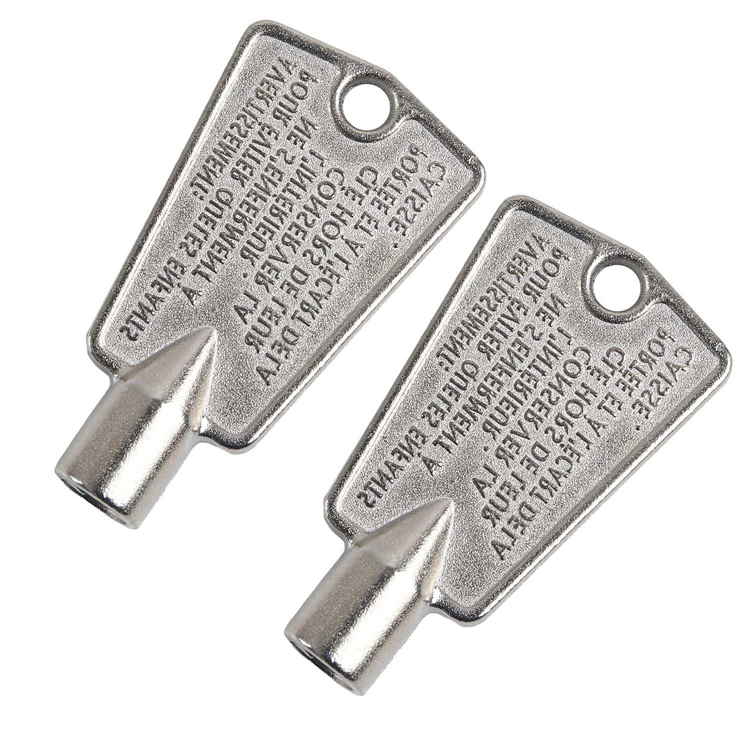 2 Pack 216702900 Freezer Door Key for Frigidaire Kenmore AP4071414 PS2061565 AP2