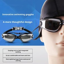 Leakproof Waterproof Swim Goggles With Earplugs For Men Women Diving Snorkeling