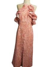 C/Med Collective Size S Small Lined Ruffle Trim Maxi Dress Urban Outfitters