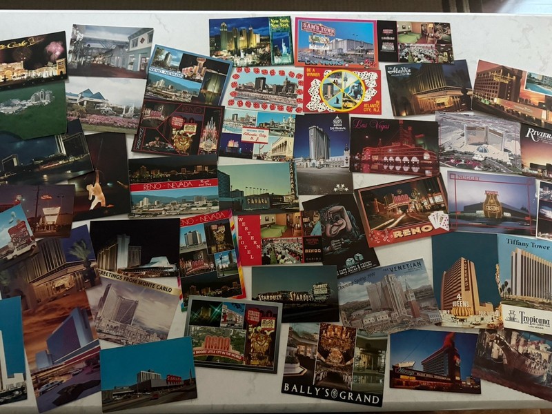 POSTCARD LOT 46 Chrome US Views CASINOS Las Vegas Atlantic City Reno