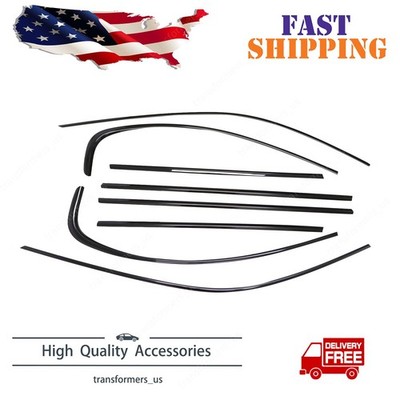 Gloss Black Window Strip Moulding Trim For BMW 3 Series E46 1998-2007 1999
