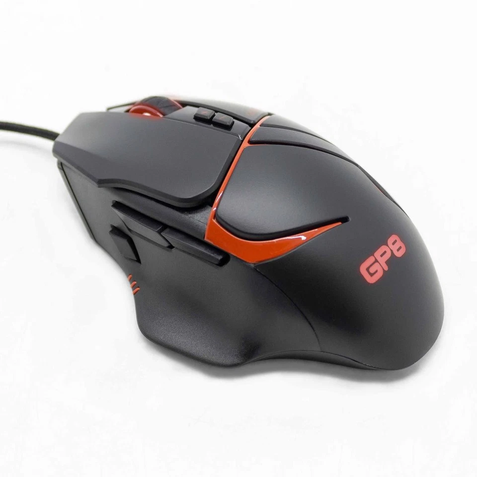 Rgb Colorful Gaming Mouse With 8 Programmable Wired Usb Red Buttons Pc - Image 2 of 4