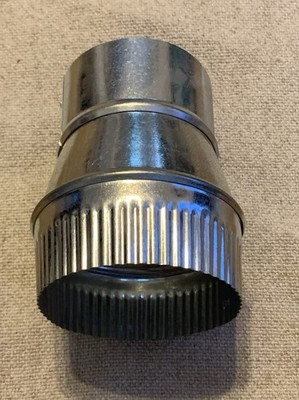 Imperial GV1419 Galvanized 24 ga. Steel Furnace Pipe INCREASER 4''-5'' Dia.
