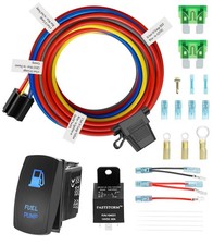 12V Electric Fuel Pump Waterproof Relay Kit Heavy Duty Long Wiring Harness Kit 6