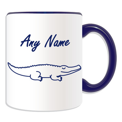 Personalisiertes Geschenk einfache Zeichnung Krokodil Tasse Spardose Tasse Tier Design Motiv