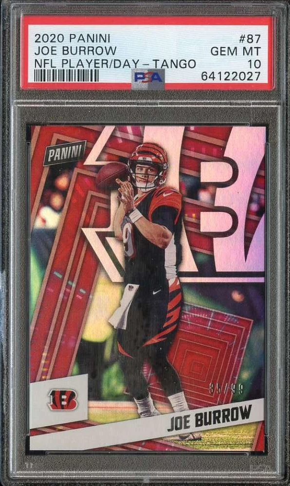 Joe Burrow Panini NFL Player of the Day #87 Tango