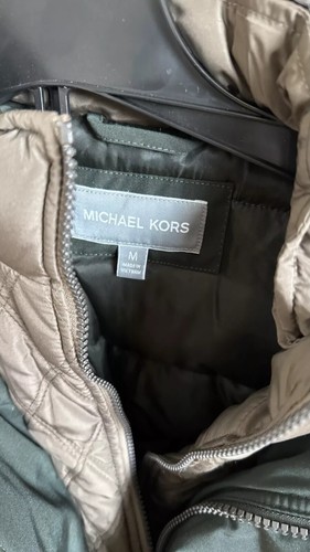 Mens Michael Kors Green Jacket Hooded Snorkel Jacket, Winter Parka Size M - Picture 2 of 7