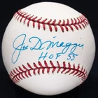 Joe DiMaggio HOF 55 Signed Official American League Baseball JSA LOA