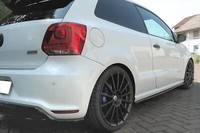 Maxton Design Seitenschweller Ansatz (Paar) Passend FüR Vw Polo Wrc Mk5 Schwarz