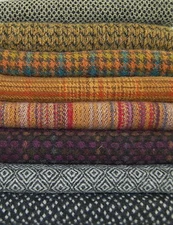 HAND DYED RUG HOOKING WOOL Mill-Dyed ~ "FUNKY HEN HOUSE" (8-pc. combo)