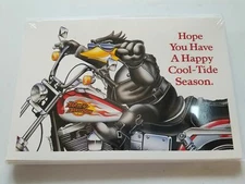 HARLEY DAVIDSON CHRISTMAS CARDS #X479 HARLEY PENGUIN CRUISING ON HARLEY (10) 