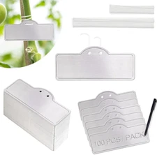 Metal Plant Labels, Aluminum Plant Tags, Tree Markers for Outdoor Garden, Waterp