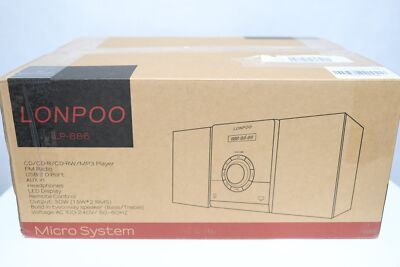 Lonpoo LP-886 CD/CD-R/CD-RW MP3 Player FM Radio Micro System Neu Rechnung MwSt