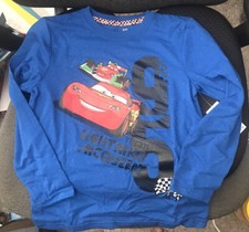 Disney's Cars Lightning McQueen 95 Long-Sleeved SHIRT Jersey L 7 Jumping Beans