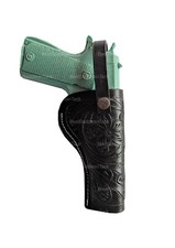 Leather Holster 1911 OWB Floral Tooled Taurus Sig Kimber Pistol Western Holsters