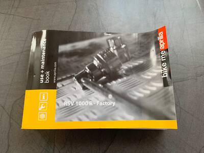 Aprilia RSV 1000 R Factory Bedienungsanleitung User manual Original UK NL GR DK