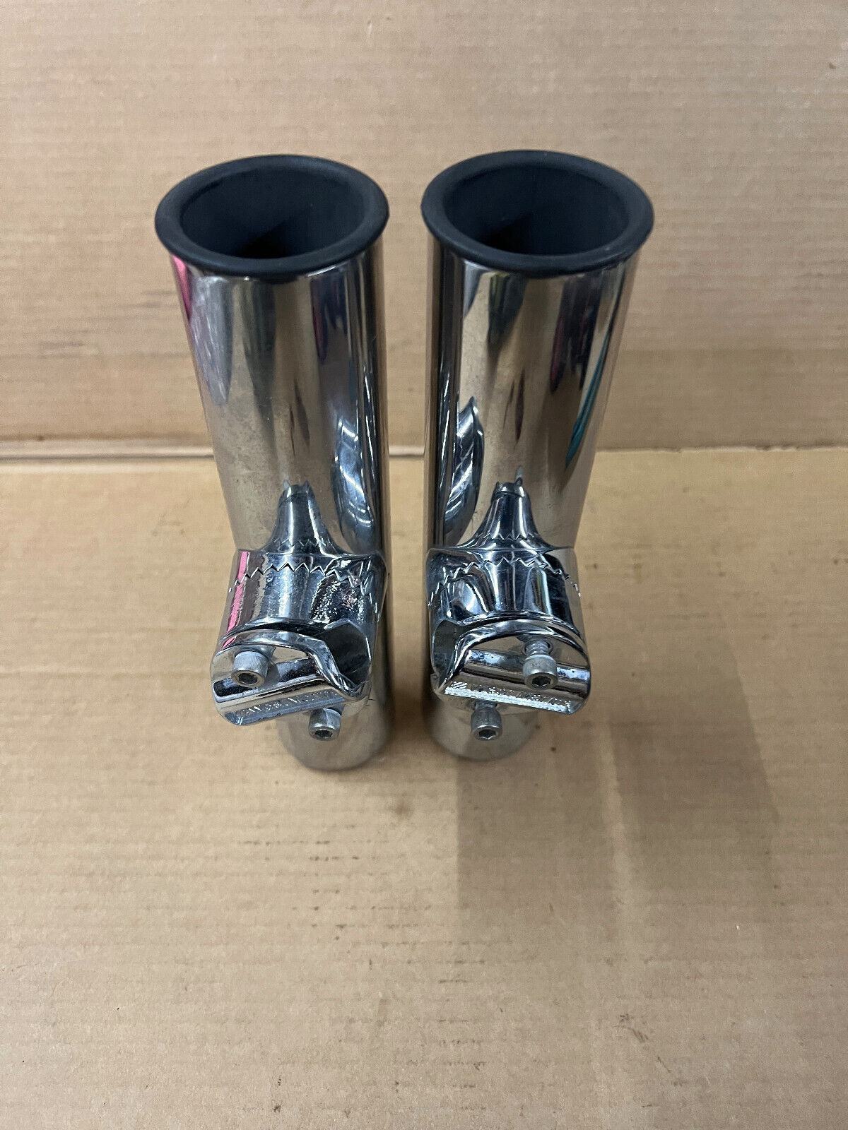 Lot of 2 Stainless Steel SS Rod Holder Bar / Rail Mount By WEST
