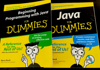 2 Java for Dummies , Beginning programming with Java , bonus chapter on CD