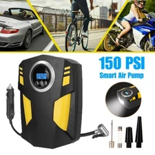 150PSI Car Tire Inflator 12V Digital Electric Auto Air Pump Compressor Portable