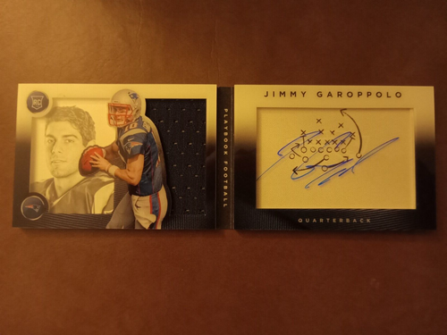 Jimmy Garoppolo Rookie Auto Playbook Sick Card Raiders EBay