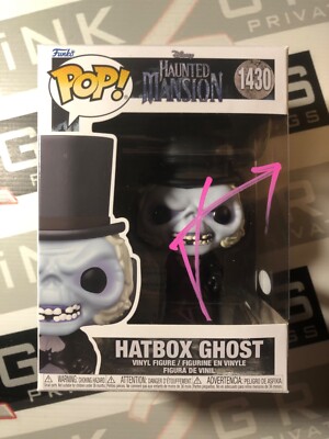 Jared Leto Autograph Signed Hatbox Ghost Funko Pop ACOA Haunted Mansion Joker