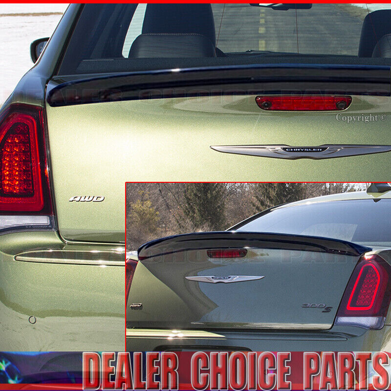 For 2011 2012-2022 2023 Chrysler 300 SRT8 OE Style Spoiler PAINTED GLOSS BLACK
