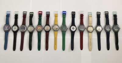 14 Swatch The Beep Uhren 93/94, teilweise ungetr. Armbänder, funktionsfähig! #62
