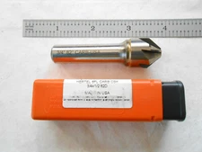 NEW HERTEL USA 1/2" SHANK X 3/4" CUT DIA X 82 DEGREE 6 FLUTE CARBIDE COUNTERSINK