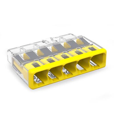 2773-405 | WAGO Wall-Nuts  PUSHWIRE  Splicing Connector | 5-Conductor | 60 PK