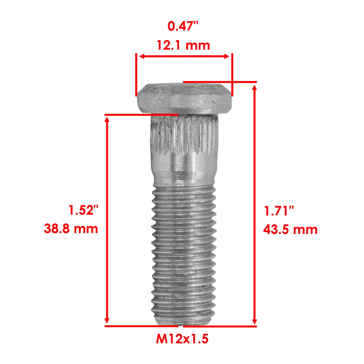 90113-SA0-015 90113-SA0-023 90113-SA0-025 Wheel Bolt For Honda