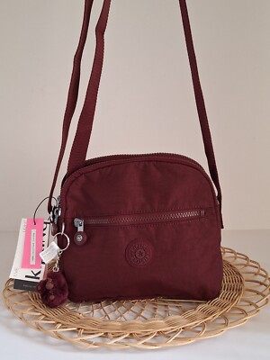 NWT Kipling Keefe Crossbody, Intense Maroon