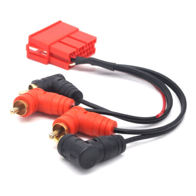 Retrofit analogue mini-iso RCA Amplifier wire Adaptor For Porsche 996 Boxster 1