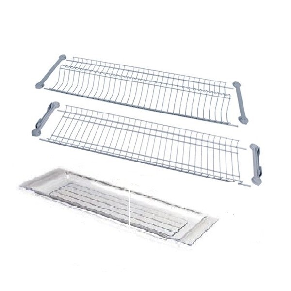 Kit Scolapiatti 86 cm con Vaschetta Inox: Montaggio Rapido e Sicuro