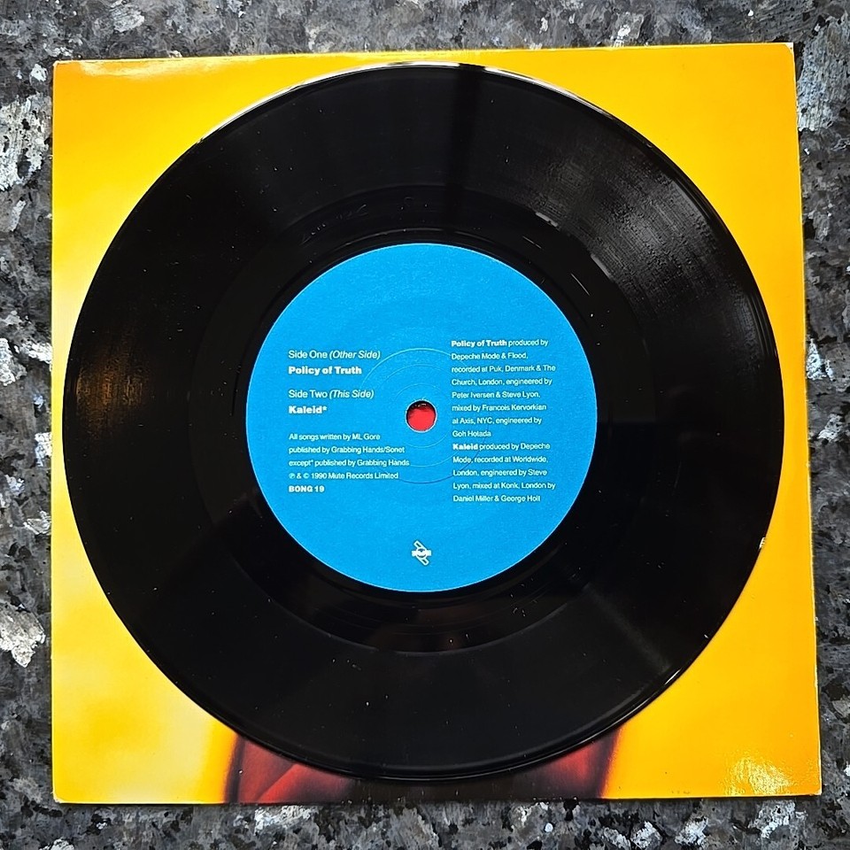 Depeche Mode Policy Of Truth / Kaleid (Mute BONG 19) eBay