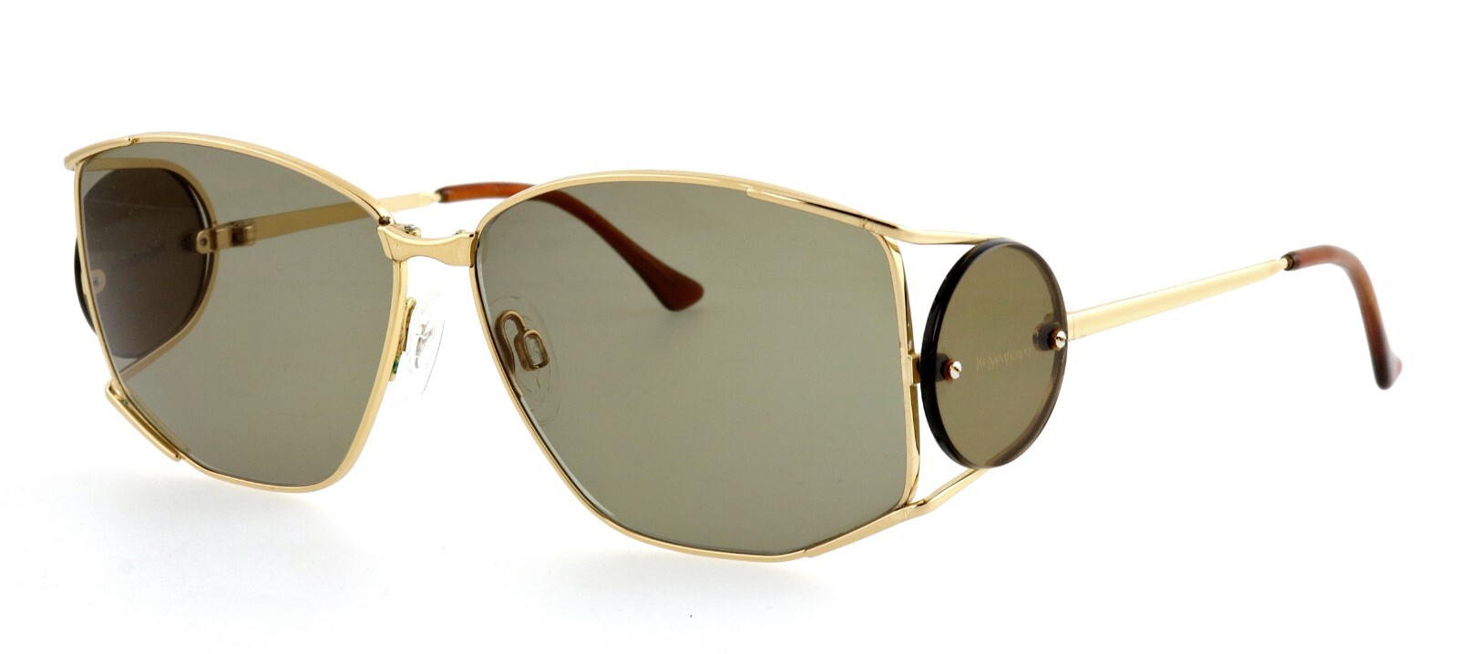 Occhiali da sole vintage YVES SAINT LAURENT YSL mod 6002 61 mm oro oversize Francia