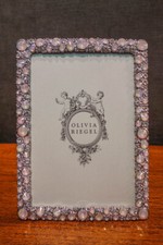 Olivia Riegel Crystal "Rose McKenzie" 5x7 Photo Frame New in Box