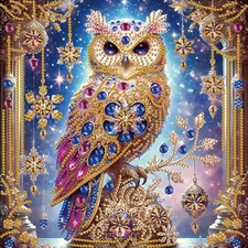 Diamond Painting Kits for Adults Owl, 5D Special Shape Diamond Art Kits for B...
