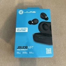JLab Buds Air S True Wireless Ear Buds Original Box Bluetooth Black 