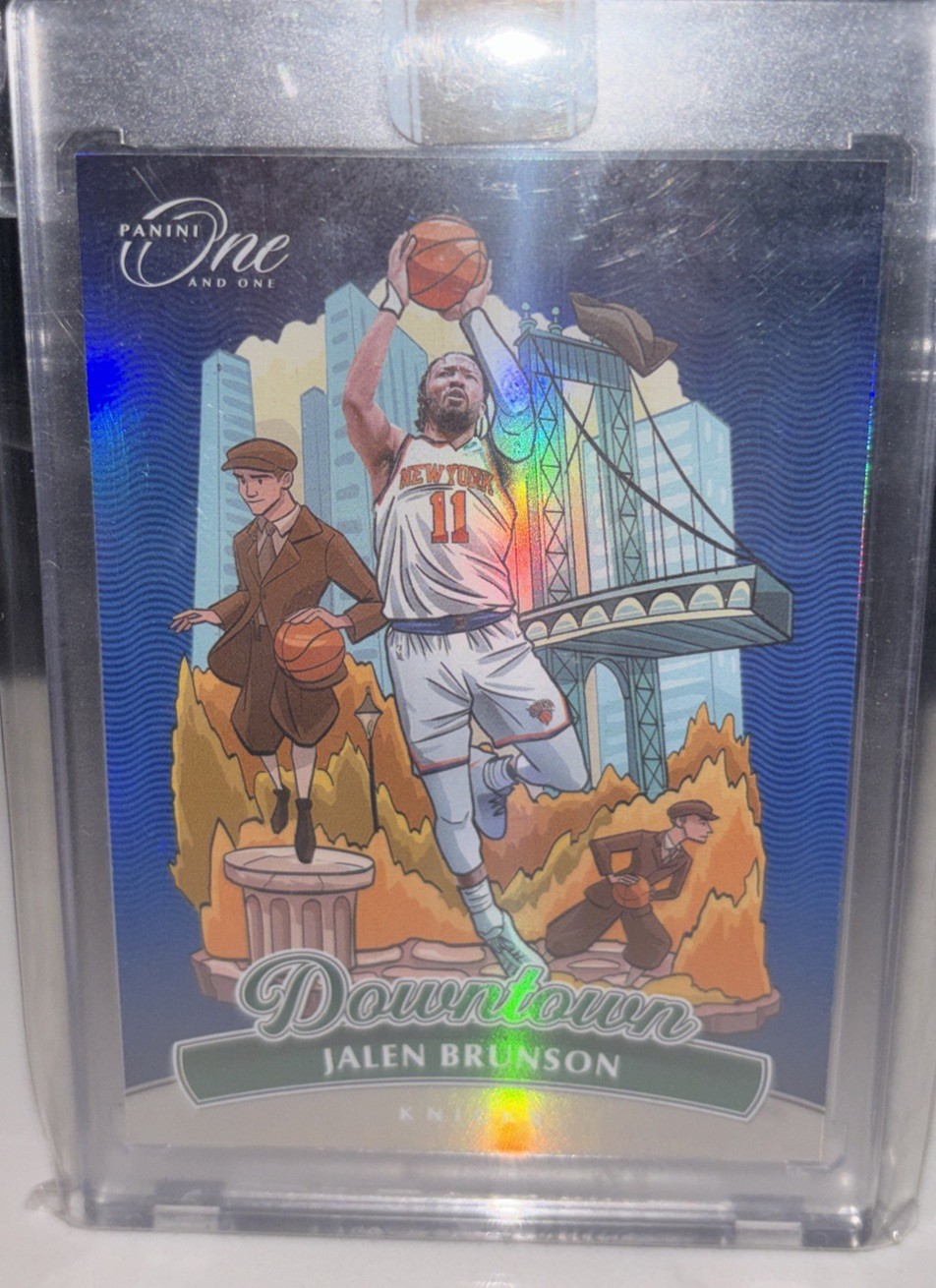 2023-24 Panini One And One Jalen Brunson #23 Downtown Knicks Case Hit SSP