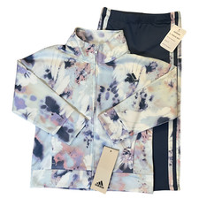 Adidas All Over Print Toddler Tricot Jacket Legging Set 2T BlueMulti Free Ship