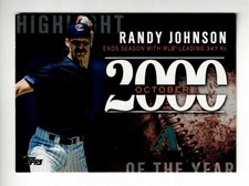 2015 Topps Update Series #H-84 RANDY JOHNSON Arizona HIGHLIGHT OF THE YEAR 2000