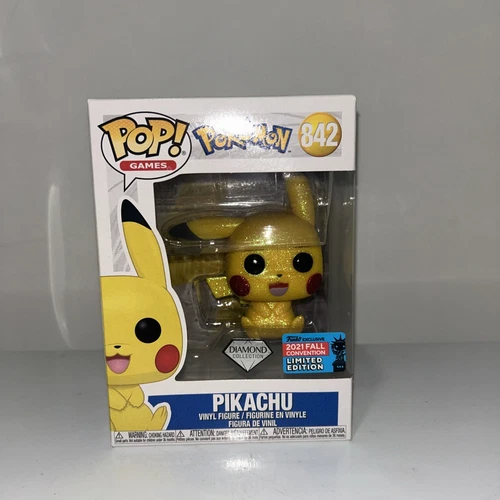 Funko Pop Pokemon PIKACHU 842 Fall Convention Exclusive plus pop protector