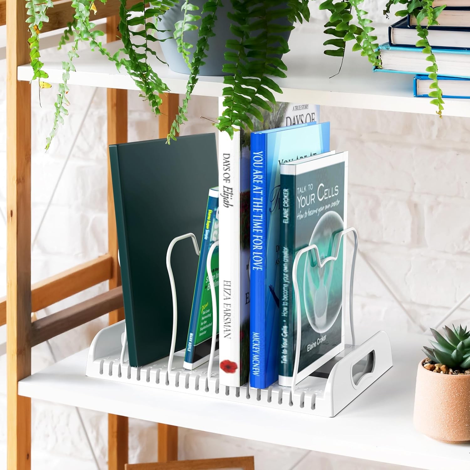 Expandable Pan Organizer for Pots Pans Lids Bakeware 10 Adjustable Compartments