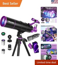 Telescope for Adults Kids High Power Refractor 90mm Aperture 550mm Portable