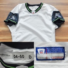 Seattle Seahawks Reebok Jersey Blank 2002 Team Issued White Sewn NFL Men 50+6