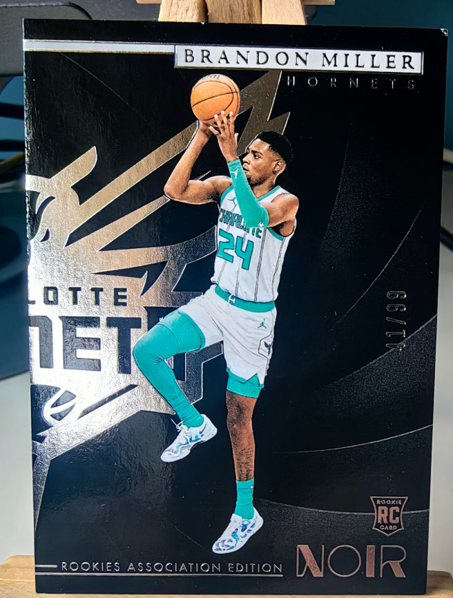Brandon Miller 2023-24 Noir 41/99 Rookies Association Edition #143