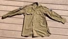 WW2 US Army Military OD Wool Dress Shirt Tech Sergeant 14x33