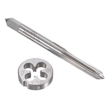 M6 x 0.5mm Metric Tap and Die Set HSS Machine Thread Tap with Round Die
