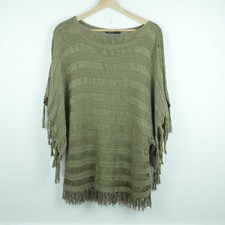 Vintage M L Sweater Fringe Open Knit Boho Y2K Western Goblincore Fairy Grunge